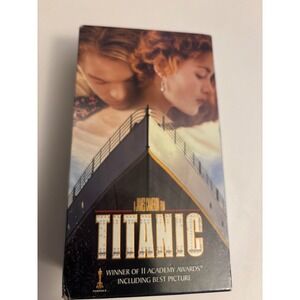 Paramount Titanic VHS Movie Set N/A Multicolor Good 2-Tape THX Mastered 1998
